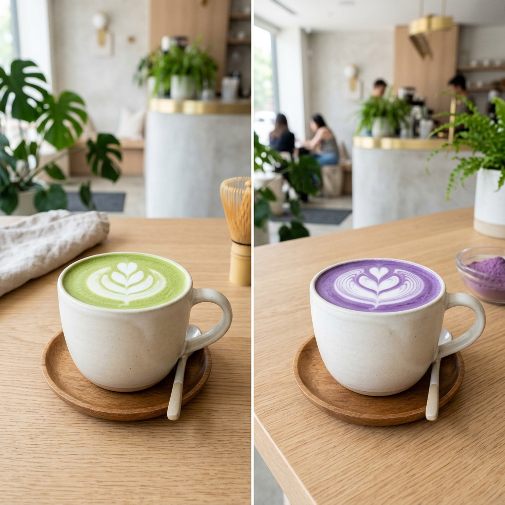 Ube vs Matcha : Quel est le meilleur choix pour vos boissons et lattes ?